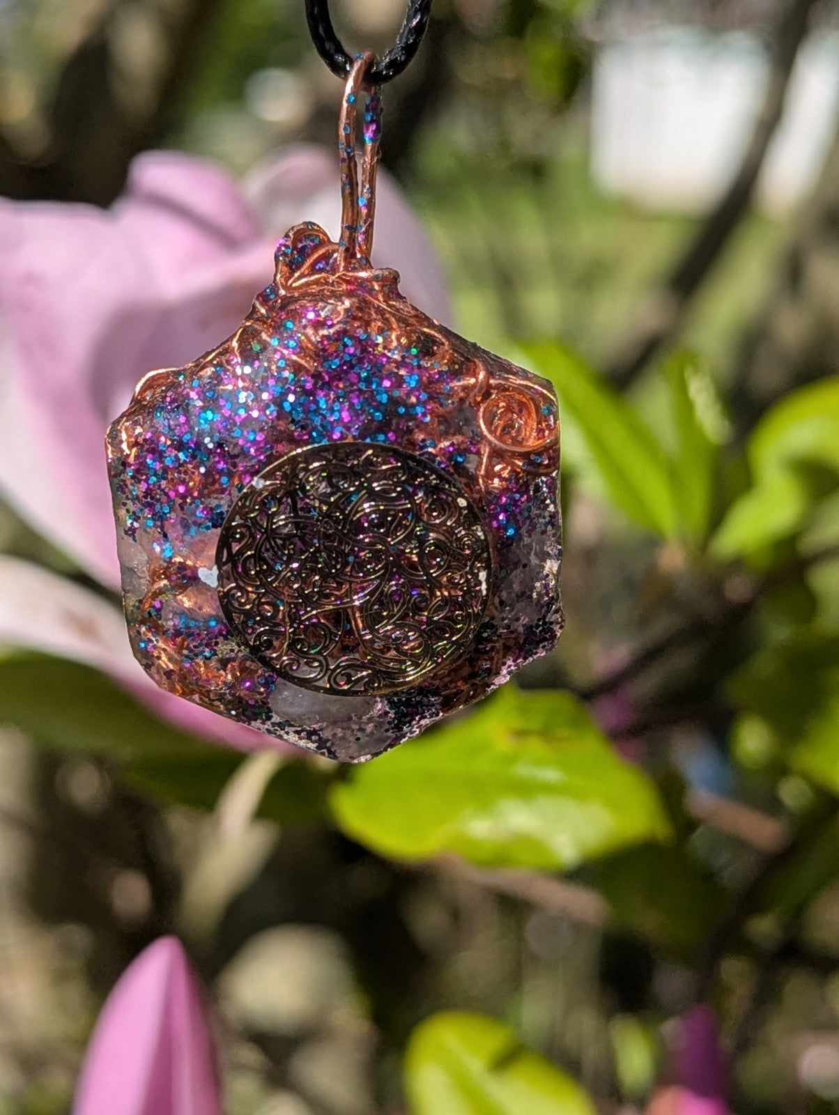 Blue Sodalite Star Orgonite Necklace, for Protection, and Inner Self Connection