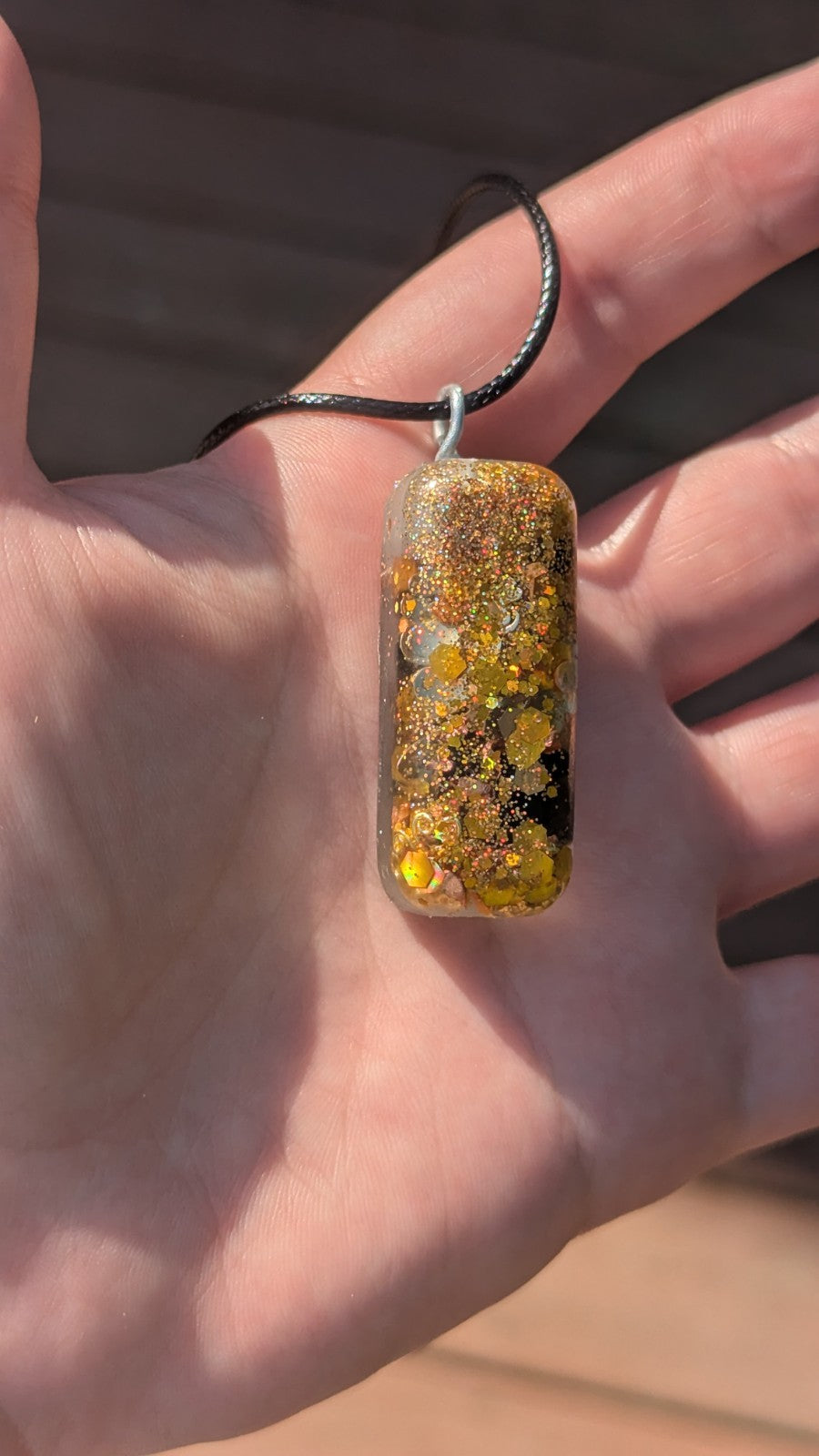 Tiger's Eye Orgonite Pendant, For Protection