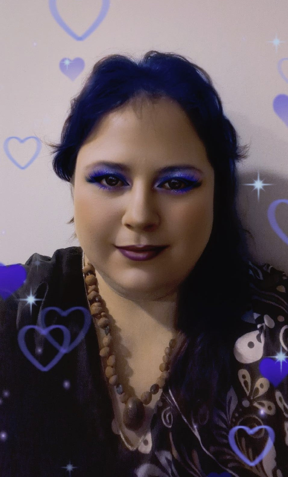 Clay & Gemstone Necklace: Crysocolla Beads w/ Painted Tree Pendant For Grounding