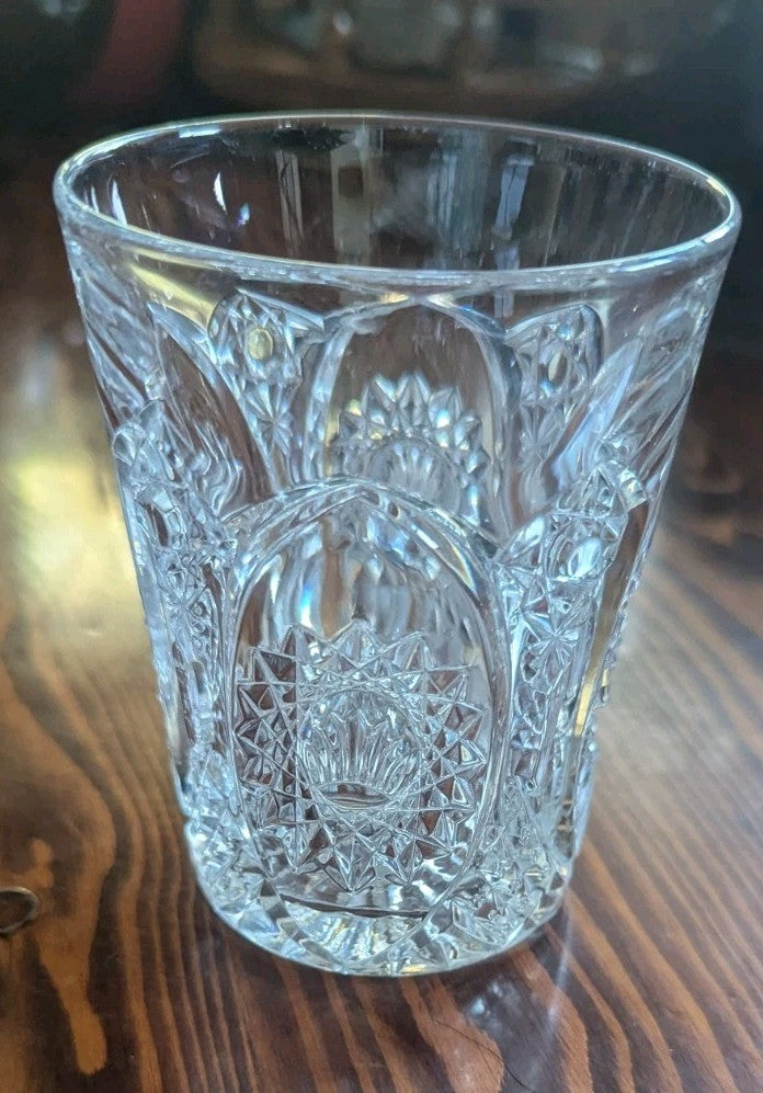 Vintage Intricate Design Drinking Glass, Beautiful, Classy