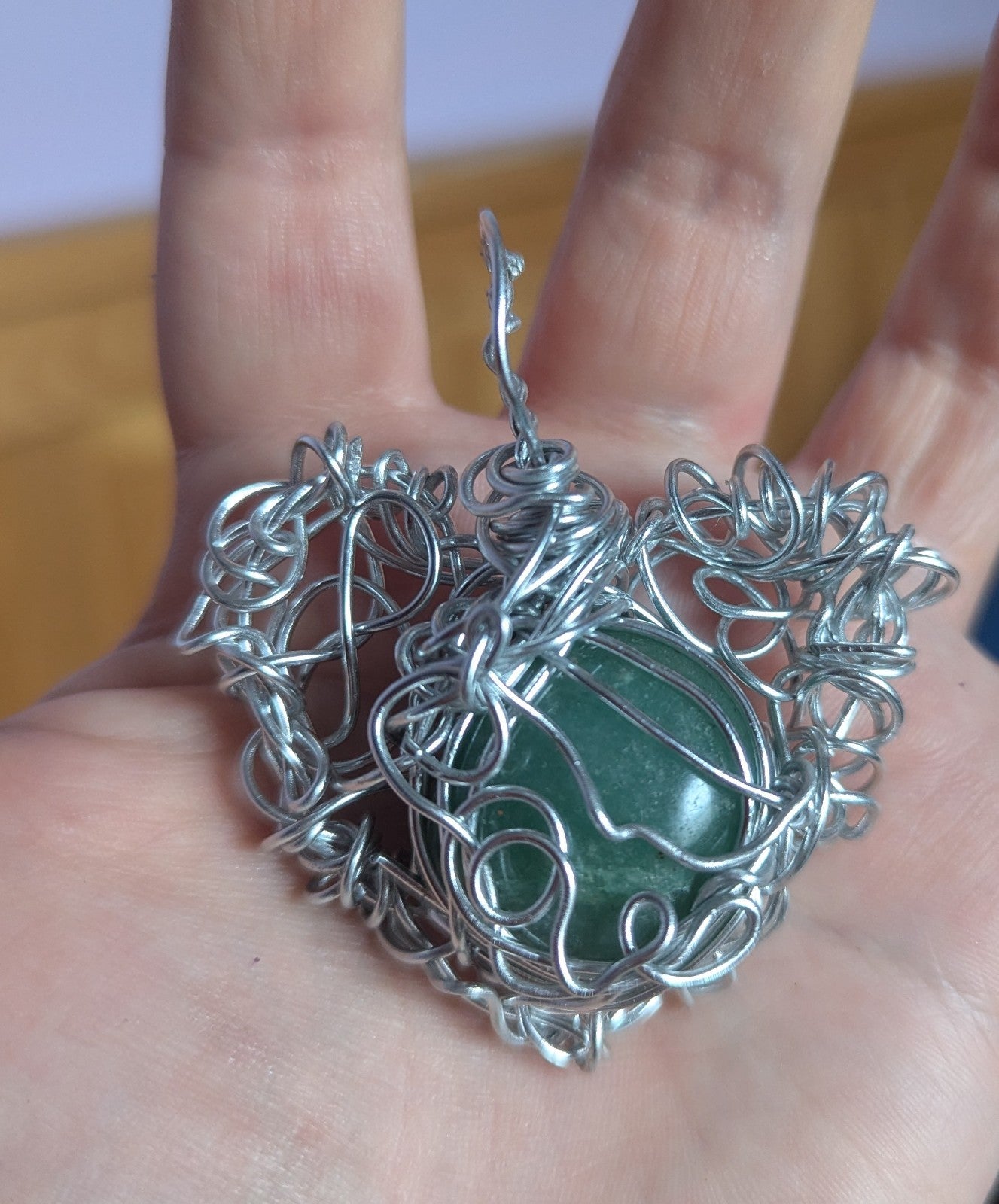 Green Aventurine Necklace for Heart Chakra and Emotional Healing