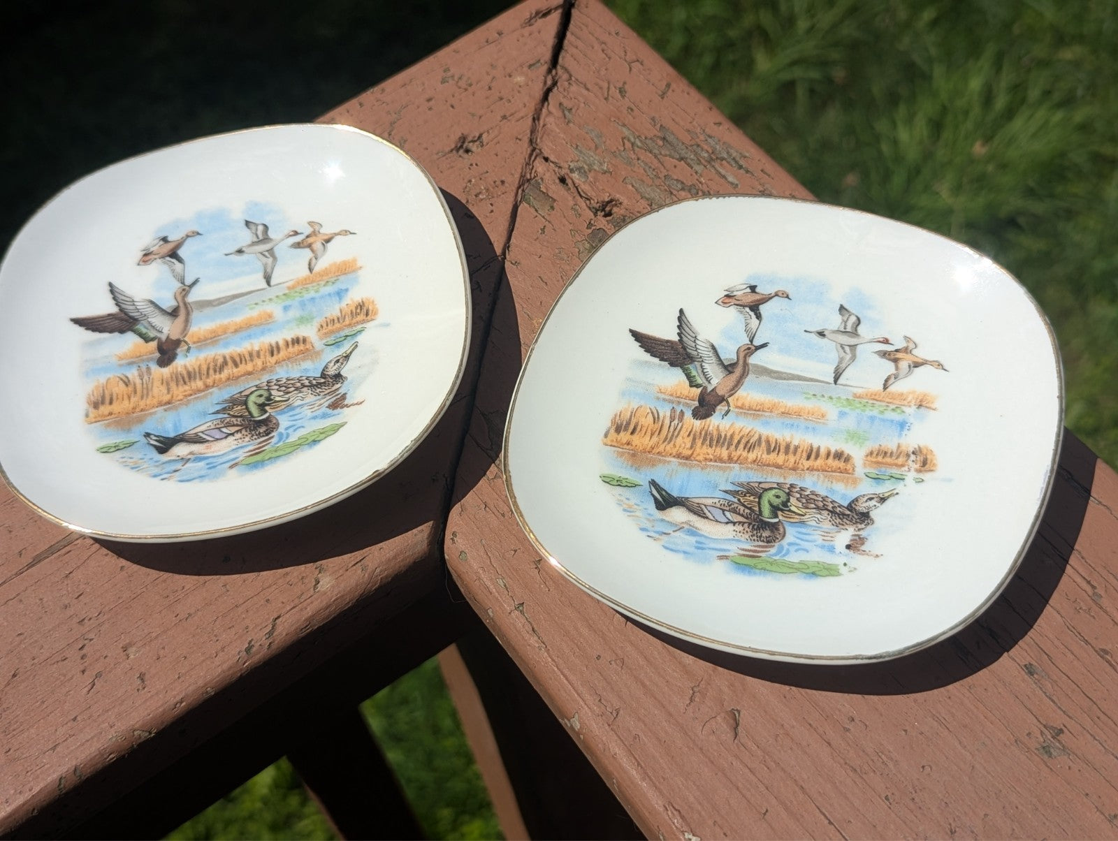 Vintage 1964 Louis Hartley Mallards Teals and Pintails Duck Plates, Wall Decor