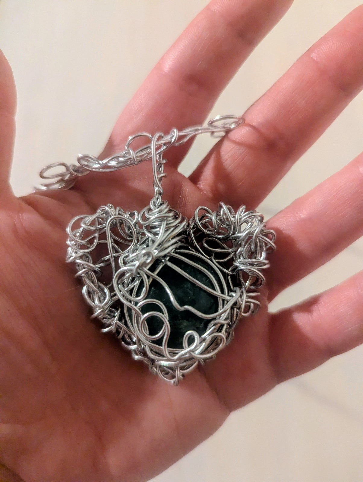 Green Aventurine Necklace for Heart Chakra and Emotional Healing