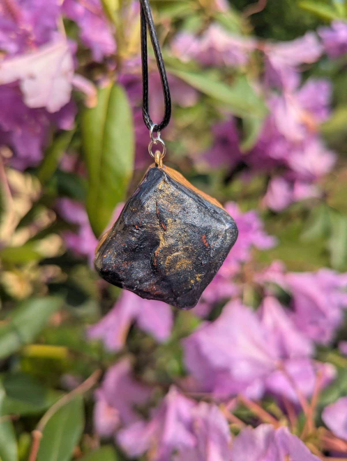 Clear Quartz and Citrine Orgonite Pendant for Success and Positivity