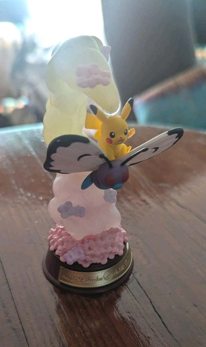 Re-Ment Pikach & Butterfree Swinging Figure, Swing Vignette, Pokemon, With Box