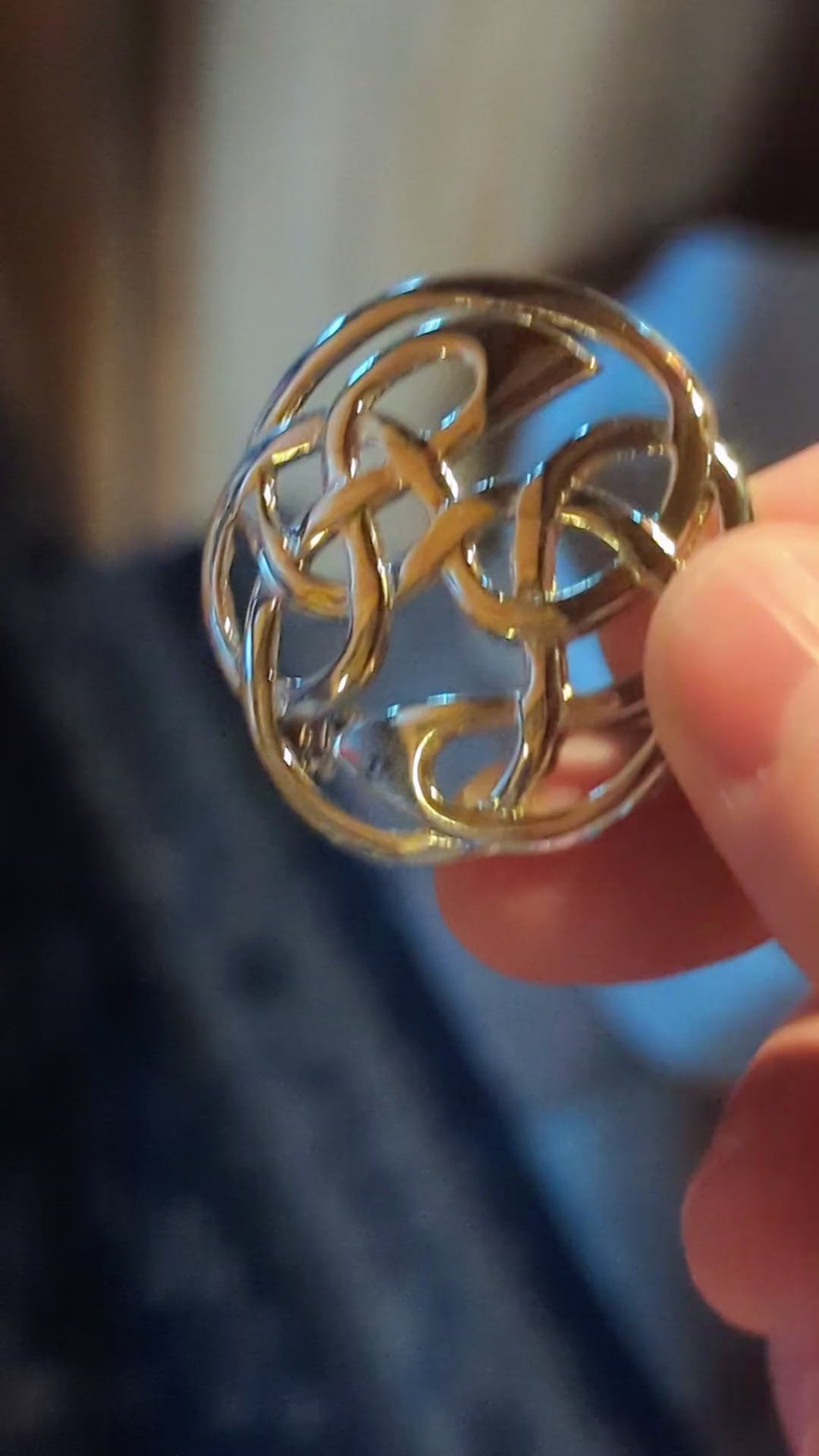 Silver Celtic Knot Vintage Pin