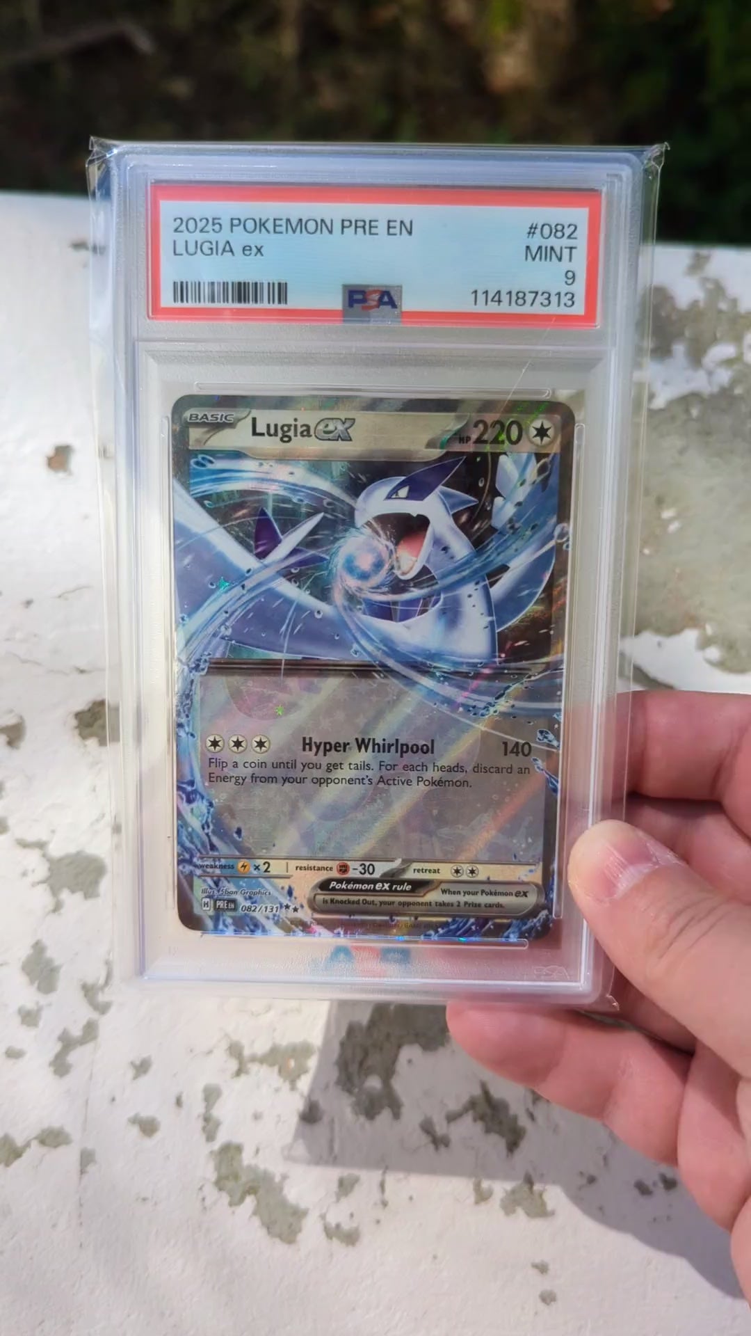 2025 Pokemon SV Prismatic Evolutions PRE EN Lugia ex #082/131 PSA 9