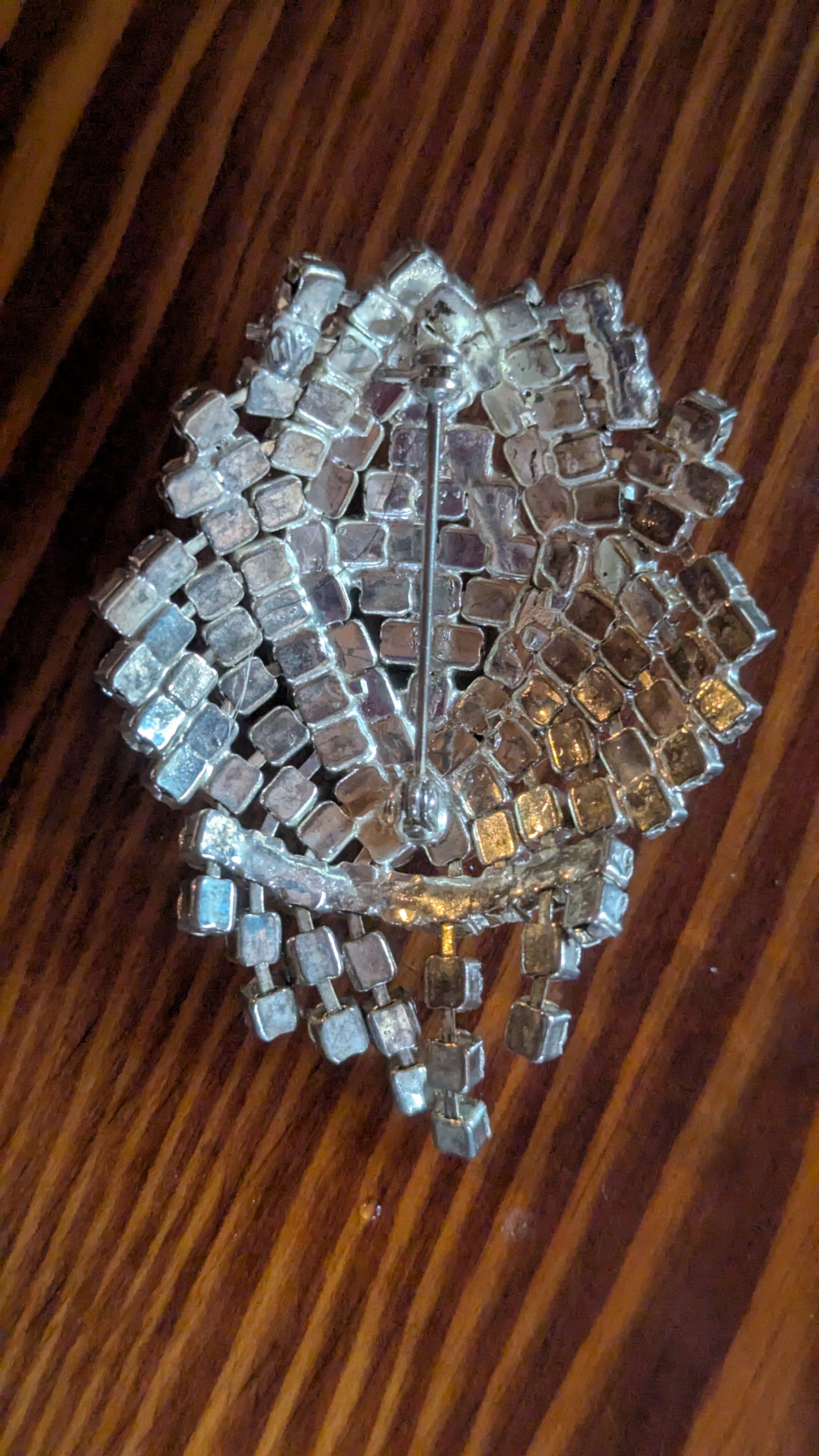 Sparkling Vintage Rhinestone Pin, Stunning, Statement Piece