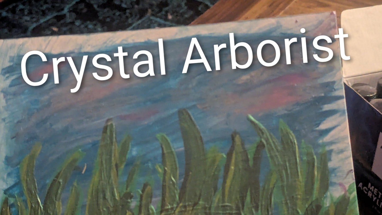 Earth and Sky, Original Painting by Crystal Arborist | Crystal Arborist