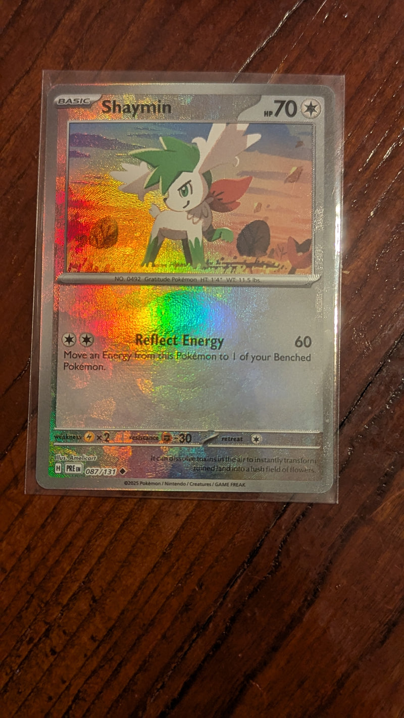 Shaymin, 087/131, Pokeball, Near Mint, Excellent, Pokemon Card, 2025 | Crystal Arborist