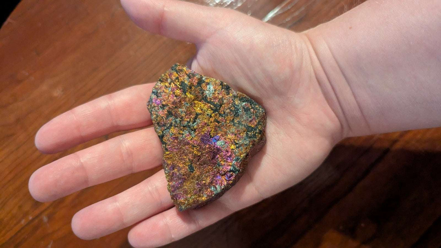 141G Natural Bornite, Beautiful, Colorful, Peacock Ore, Raw Specimen, Healing | Crystal Arborist