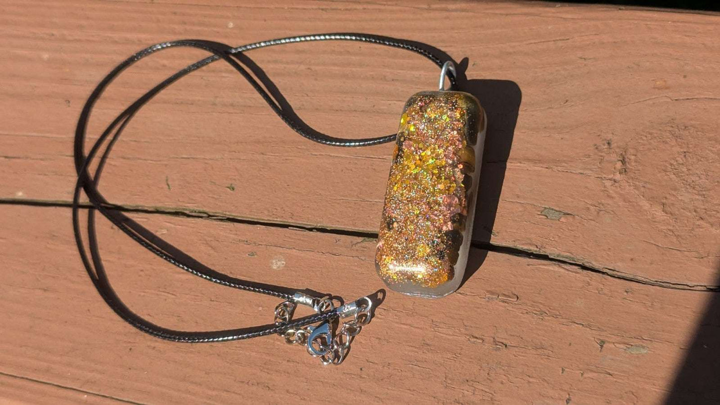 Tiger's Eye Orgonite Pendant, For Protection | Crystal Arborist