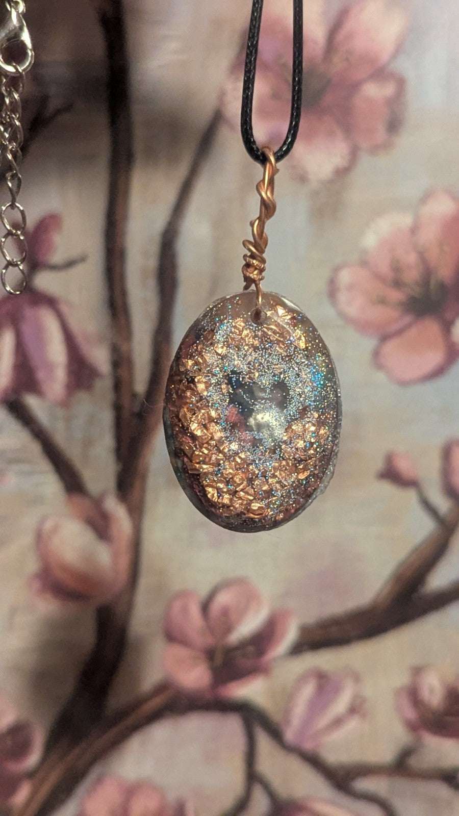 Lapis and Goldstone, Horse, Handmade Orgonite Necklace | Crystal Arborist