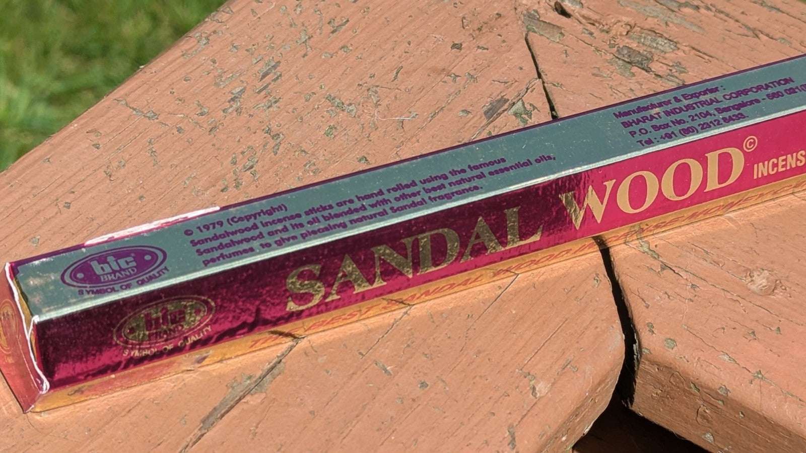 BIC Sandal Wood Incense Sticks, Fragrant, Aromatic | Crystal Arborist