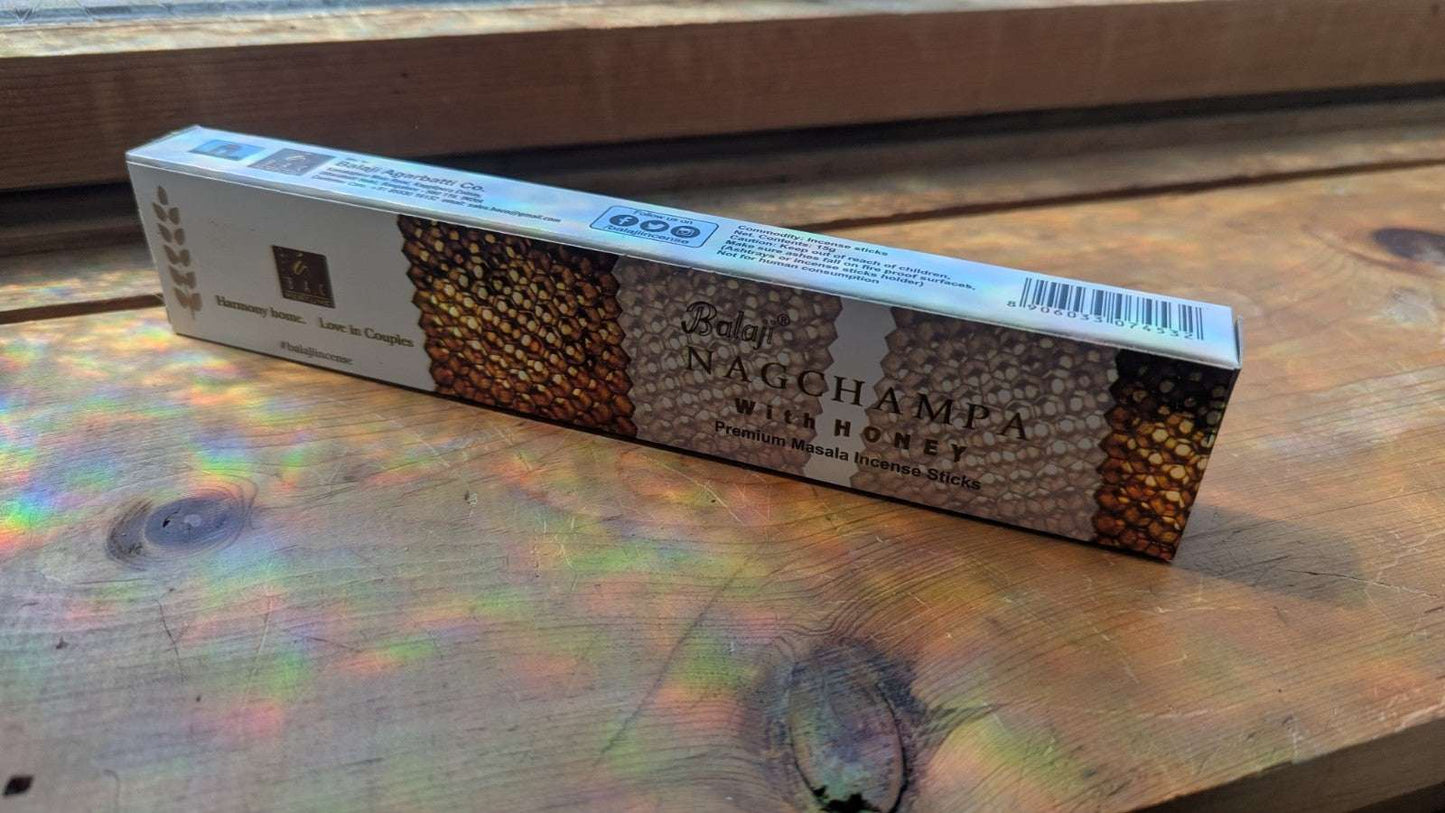 Balaji Nag Champa With Honey Incense | Crystal Arborist