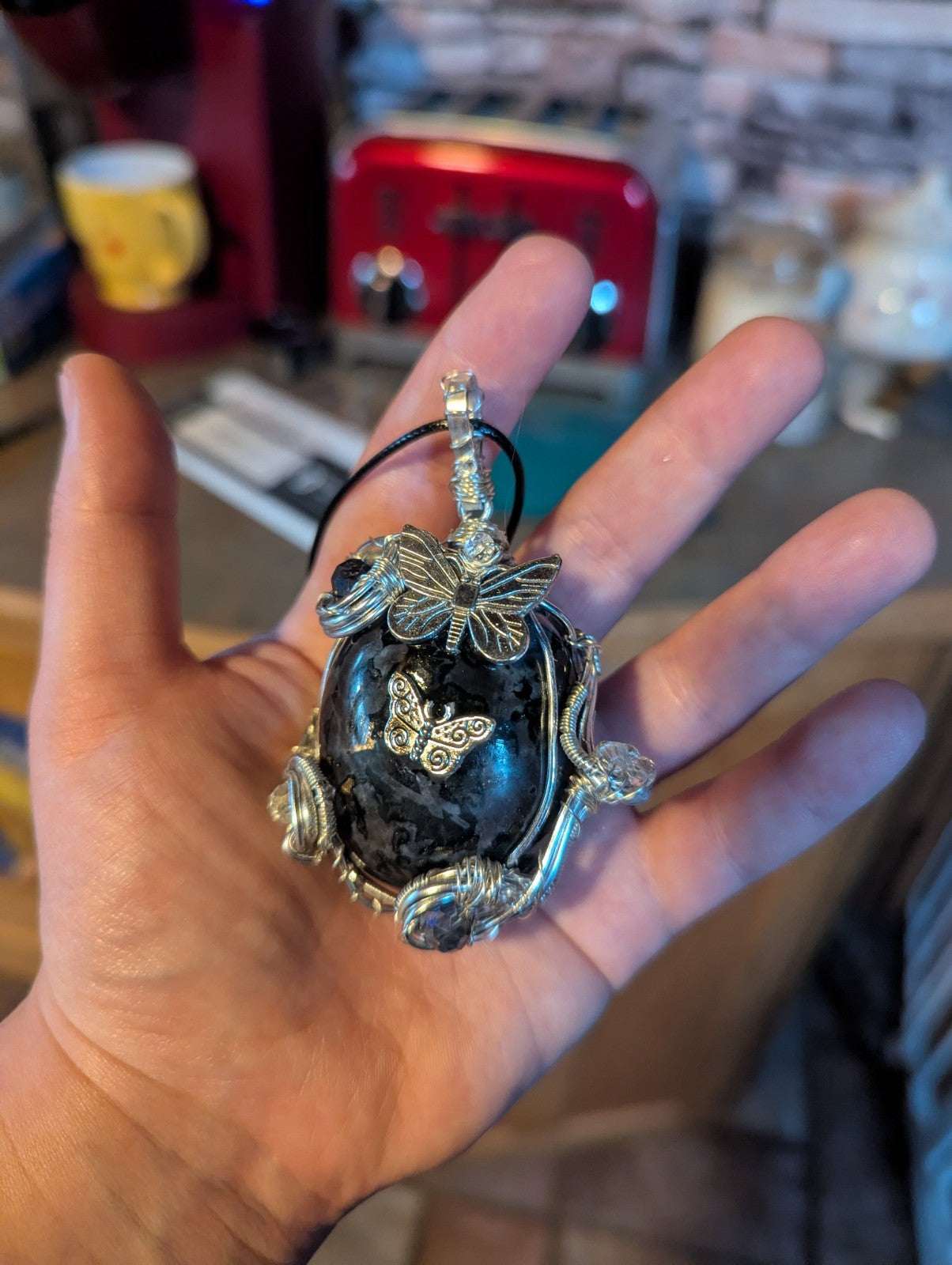 Mystic Merlinite Wirewrapped Necklace | Crystal Arborist