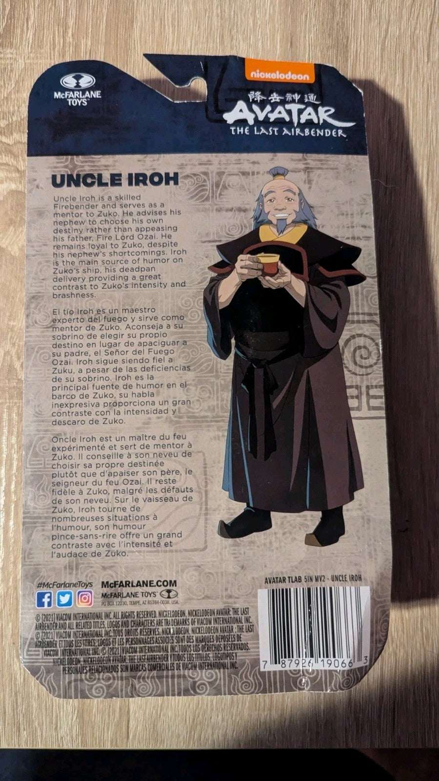 Avatar: The Last Airbender UNCLE IROH 5" Action Figure - McFarlane Toys | Crystal Arborist