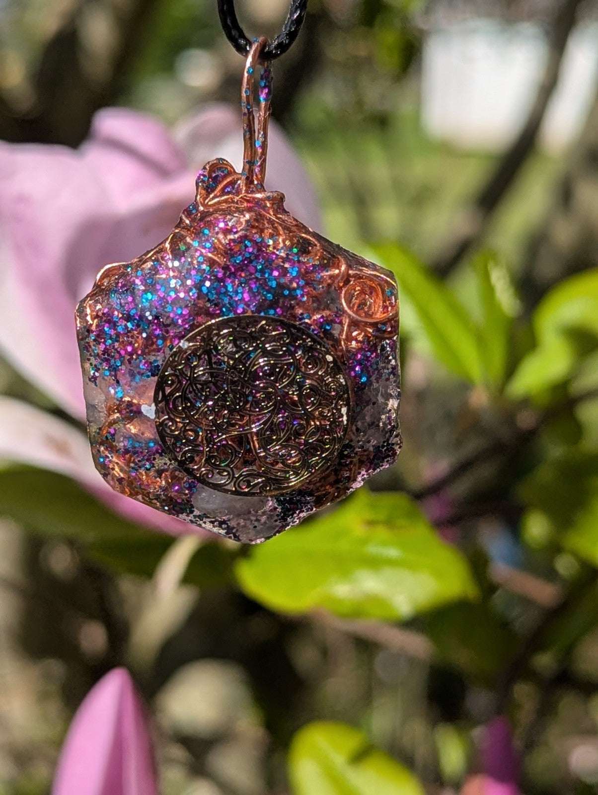 Blue Sodalite Star Orgonite Necklace, for Protection, and Inner Self Connection | Crystal Arborist