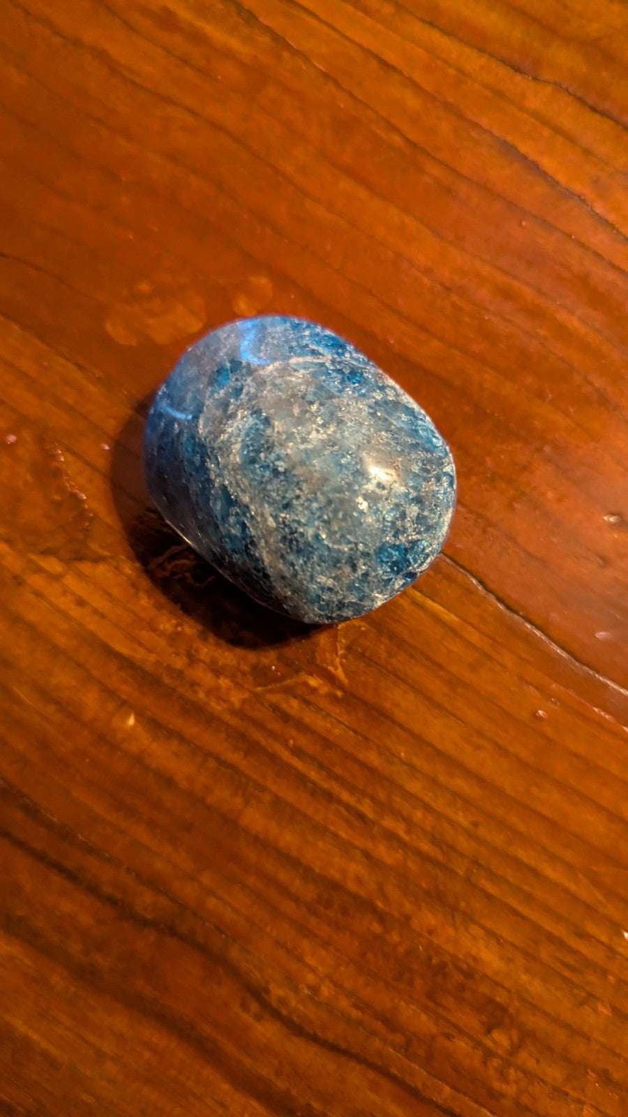 Natural Polished Blue Apatite Palm Stone Crystal Gemstone Reiki Healing Specimen | Crystal Arborist