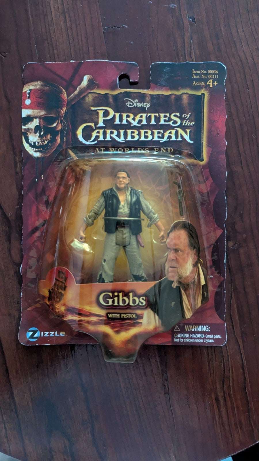Mr. Gibbs, Pirates Of The Caribbean, Action Figure | Crystal Arborist