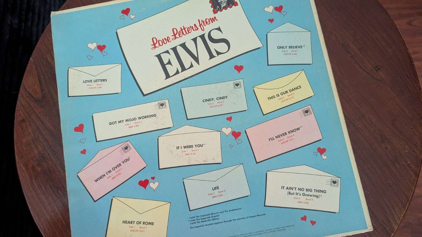 Love Letters From Elvis Vinyl Record | Crystal Arborist