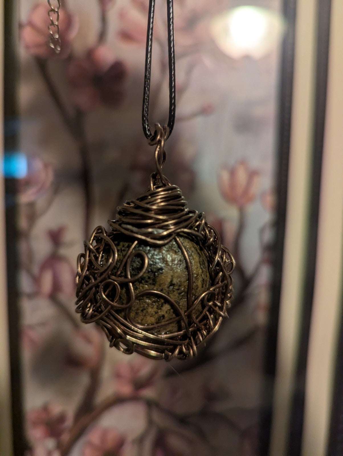 Unique Wirewrapped Stone Necklace, Grounding, Connection to Nature | Crystal Arborist