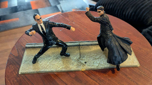 The Matrix, Neo And Agent Smith, Warner Brothers Action Figures | Crystal Arborist