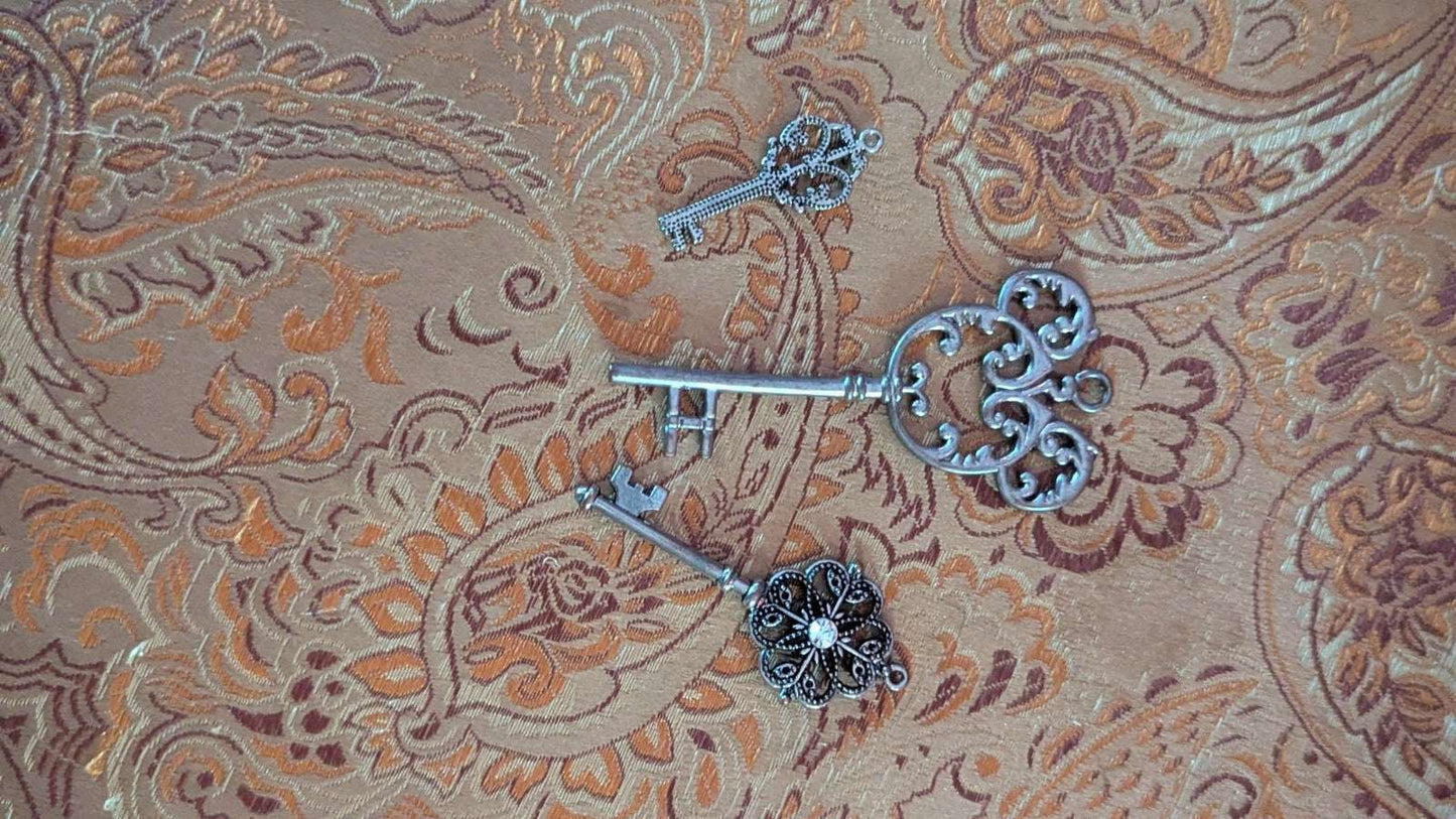 Vintage Pendants, Lot Of 3, Keys, One Disney | Crystal Arborist