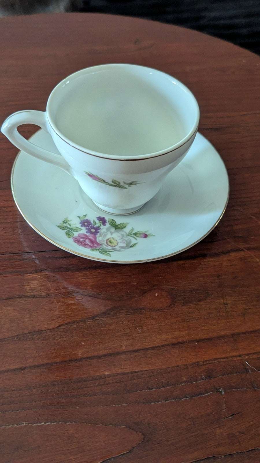 Vintage Tea Cup And Plate, Japan, Floral Design | Crystal Arborist