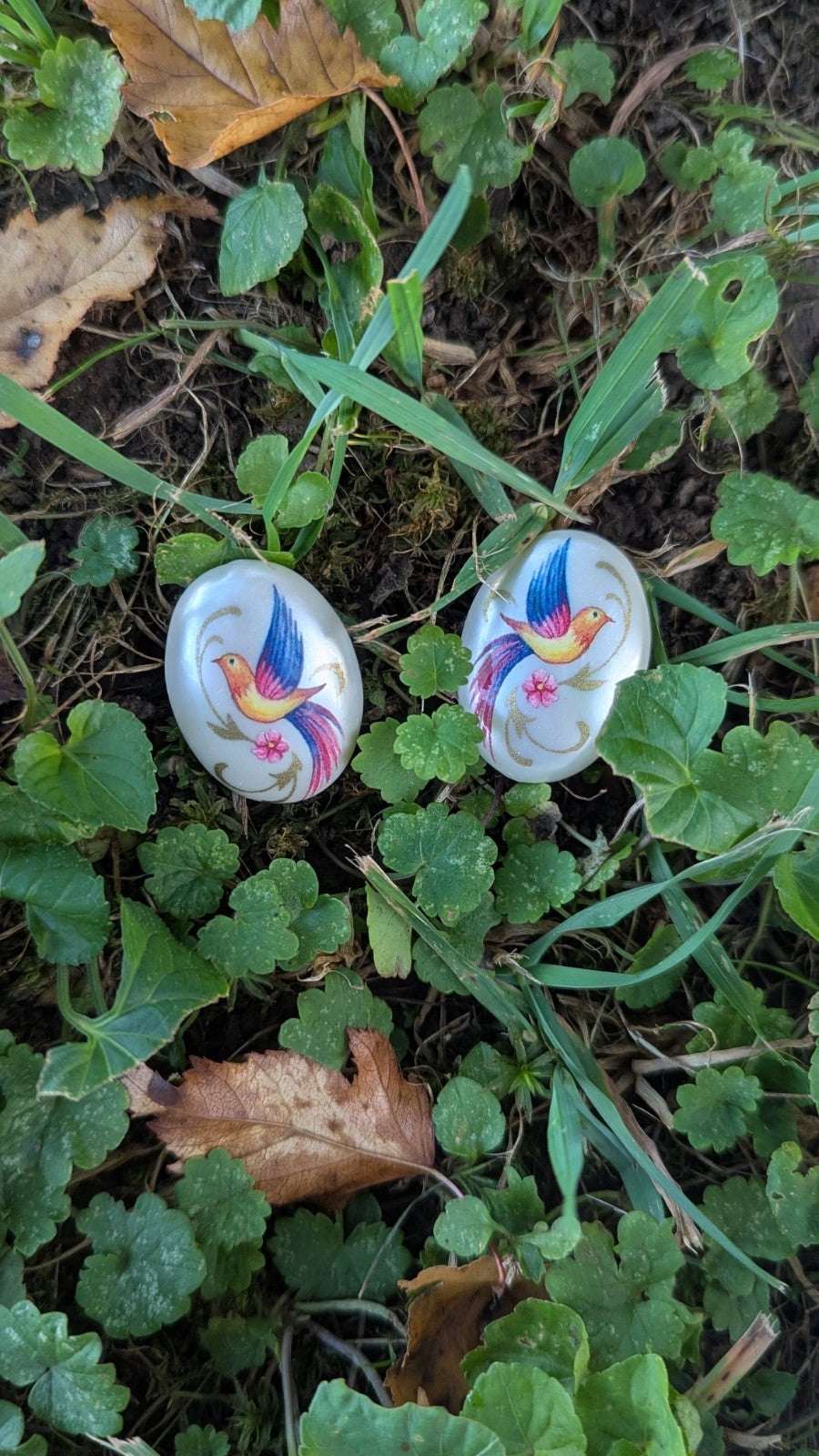 Vintage Bird Earings | Crystal Arborist