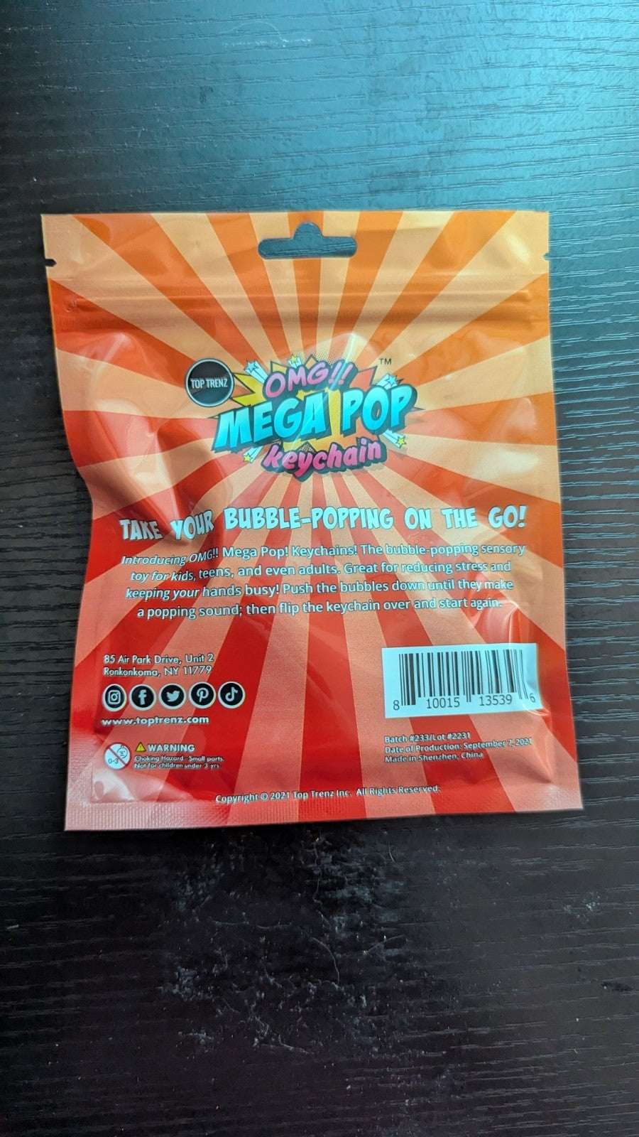 OMG Megapop Keychain Taco | Crystal Arborist