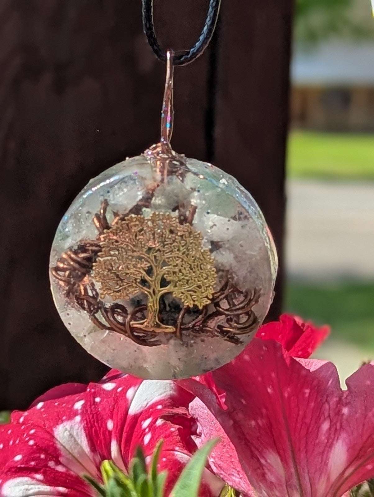 Moss Agate Gemstone Necklace, with Green Aventurine for Connection to Nature | Crystal Arborist