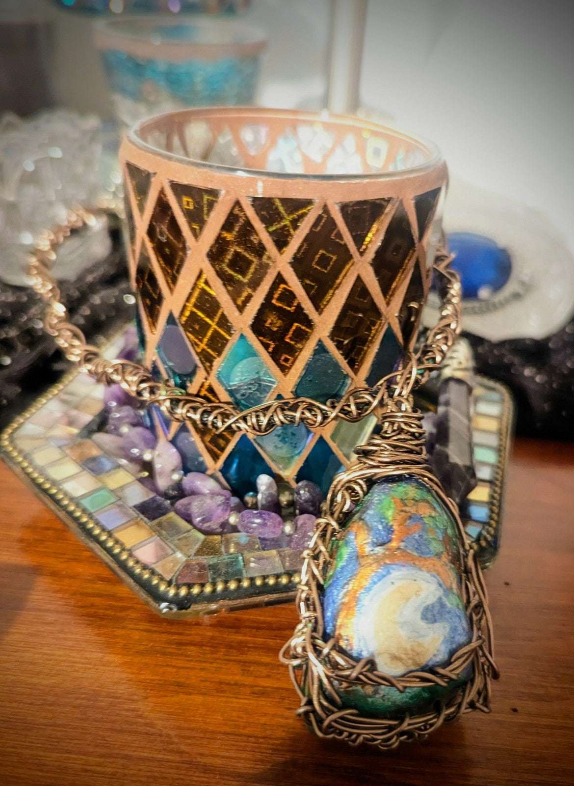 Crescent Moon Pendant  For Transformation, Growth, and Connection to Nature | Crystal Arborist