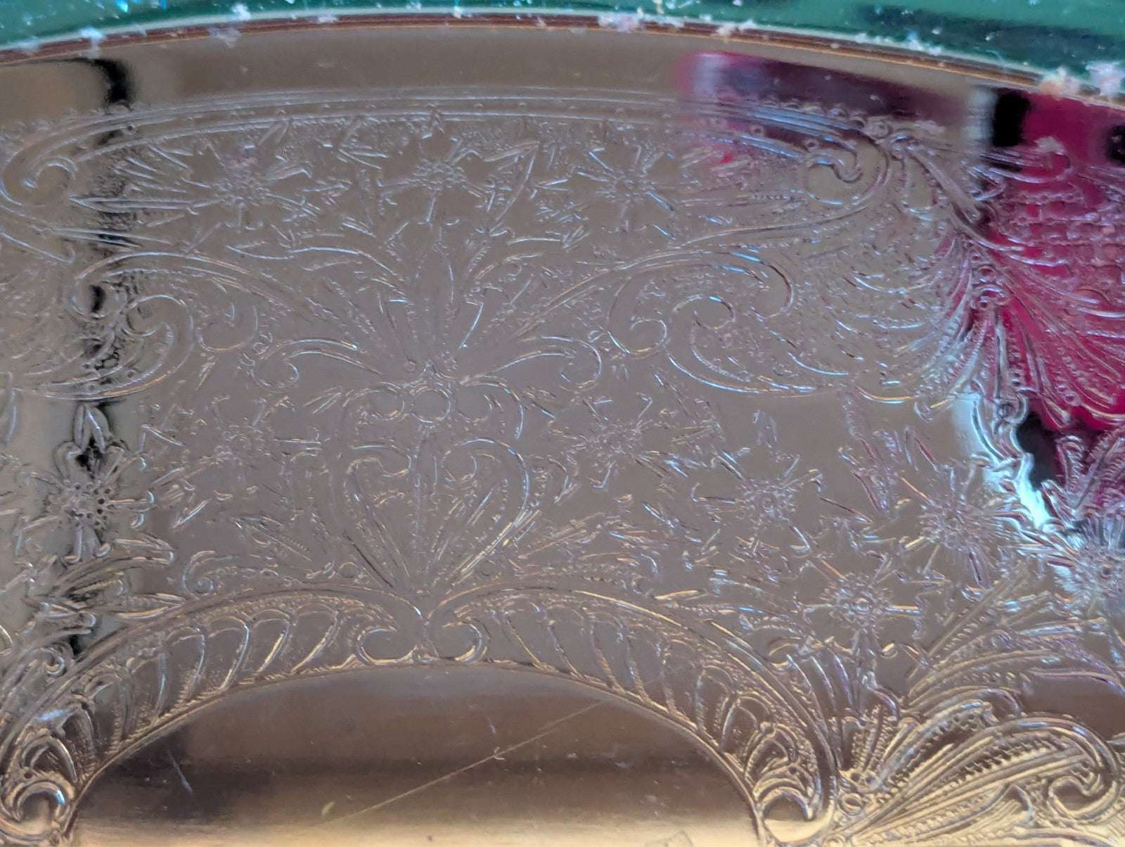 Vintage Silver Metal Serving Tray, Irvinware, Made in the USA | Crystal Arborist