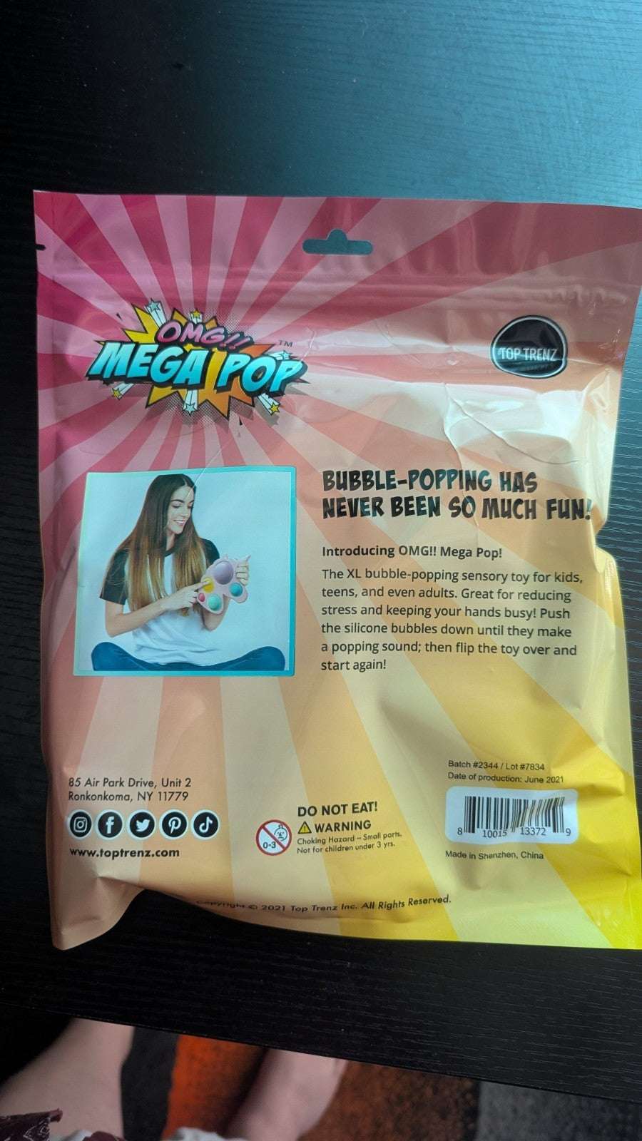 OMG Mega Pop Unicorn Popper, Fidget Toy | Crystal Arborist