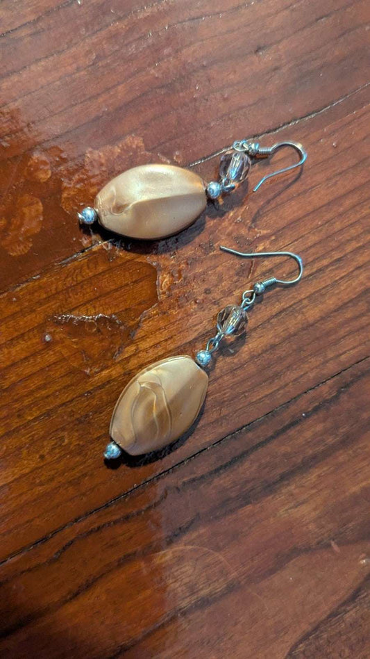 Vintage Brown Dangle Earrings | Crystal Arborist