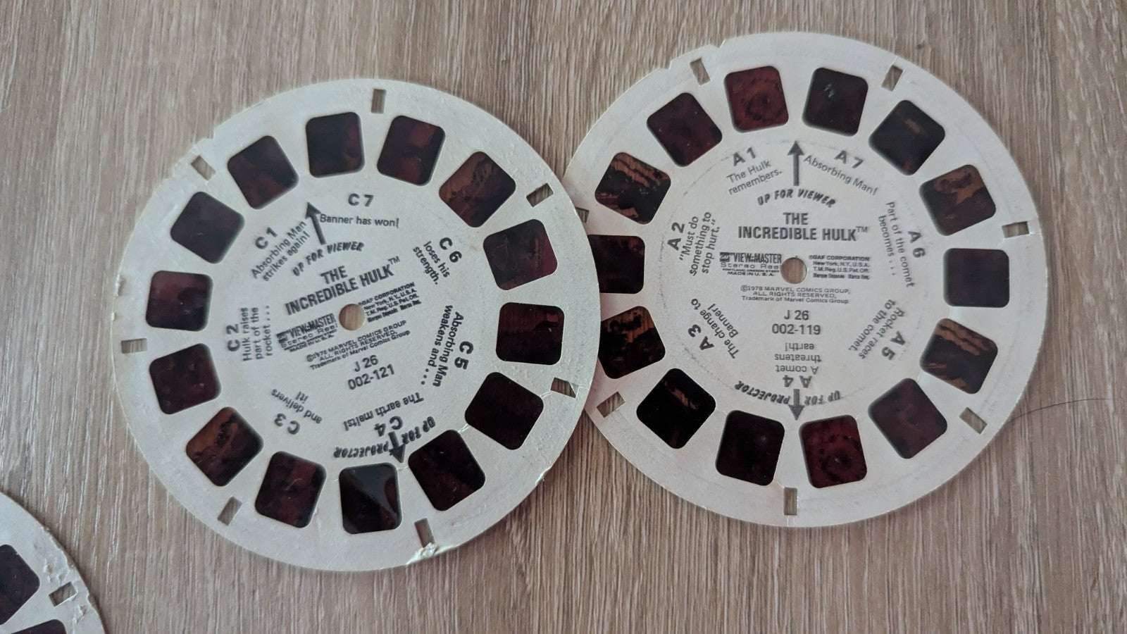 Vintage 1970s View-Master, Six Slides, Capt. America, Spiderman, Hulk, Dr.... | Crystal Arborist