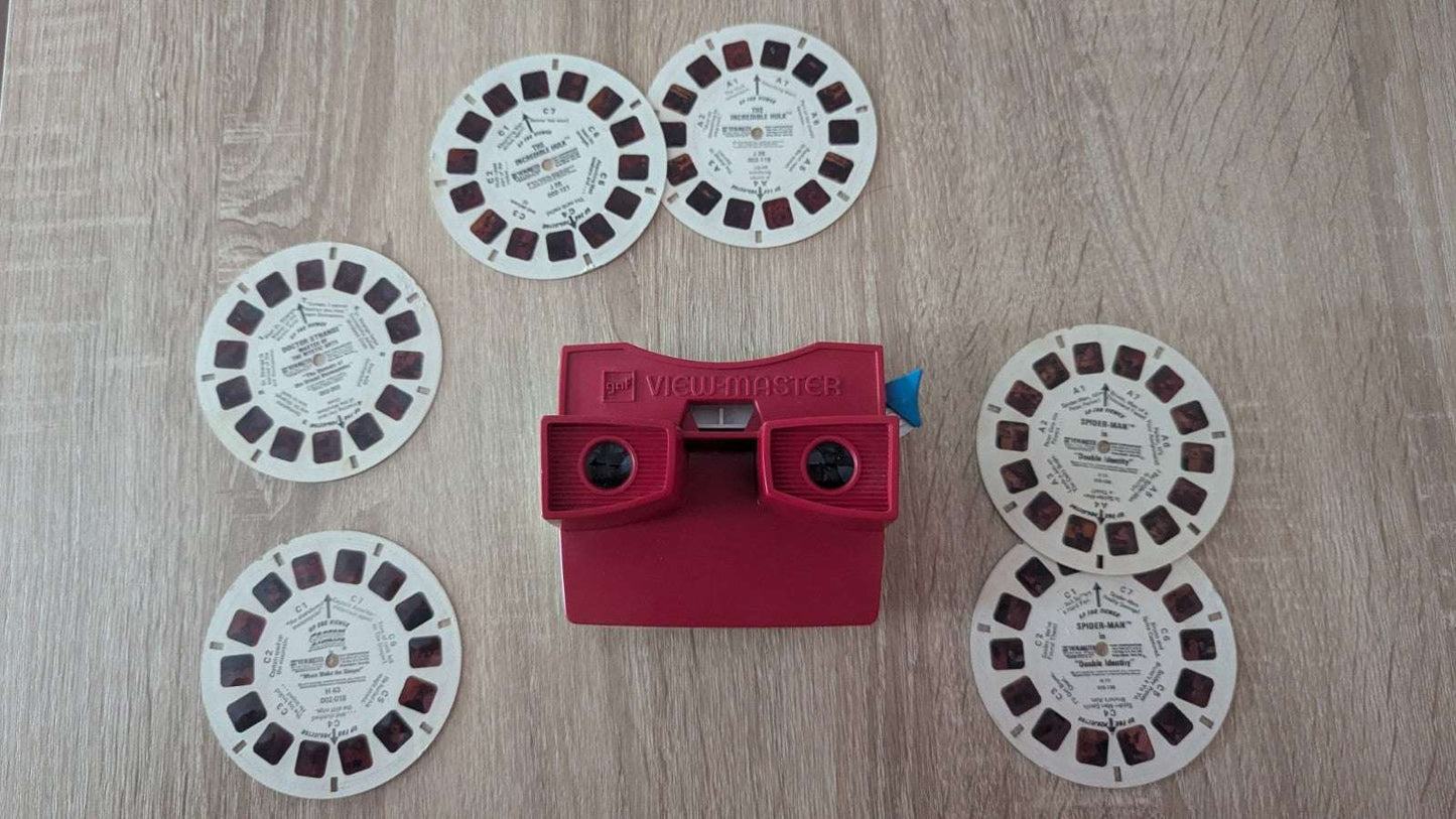 Vintage 1970s View-Master, Six Slides, Capt. America, Spiderman, Hulk, Dr.... | Crystal Arborist