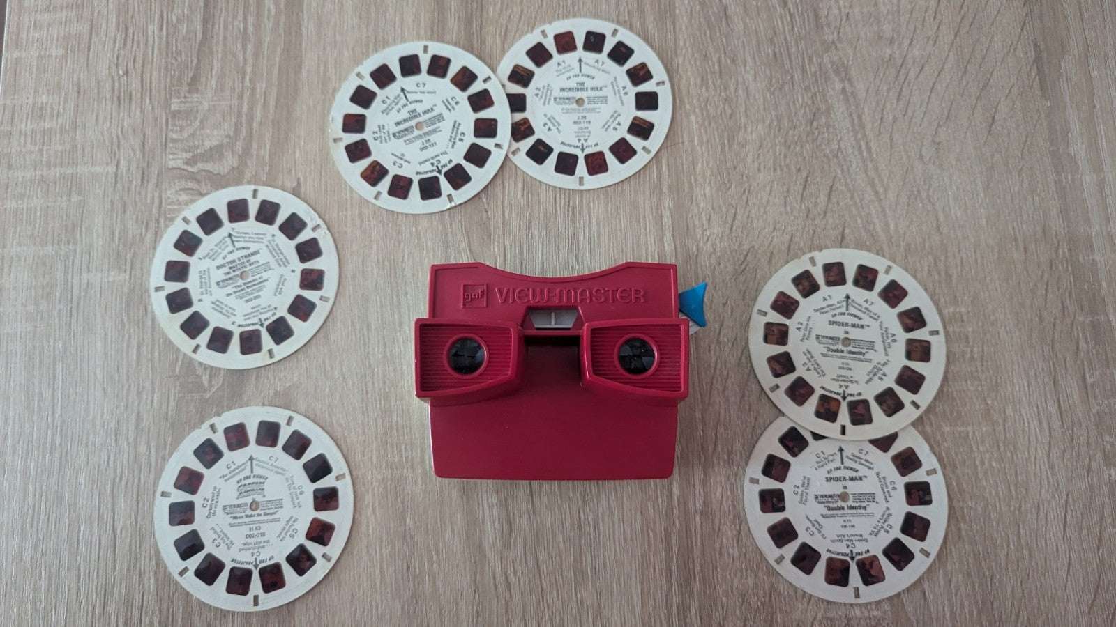Vintage 1970s View-Master, Six Slides, Capt. America, Spiderman, Hulk, Dr.... | Crystal Arborist