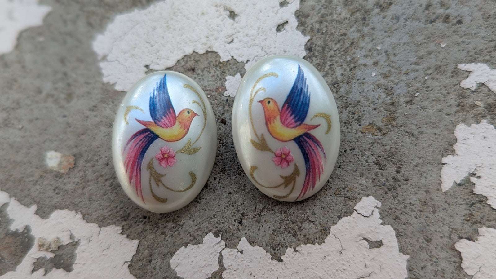 Vintage Bird Earings | Crystal Arborist