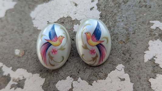 Vintage Bird Earings | Crystal Arborist