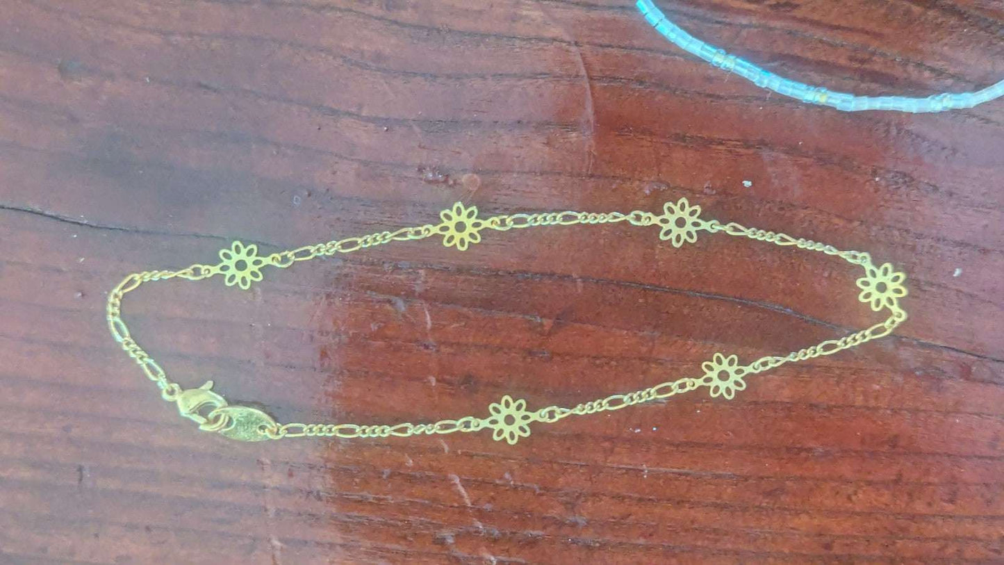 Vintage Bracelets, Two Avon, One Unbranded & Beaded, Gold Tone, White Beads | Crystal Arborist