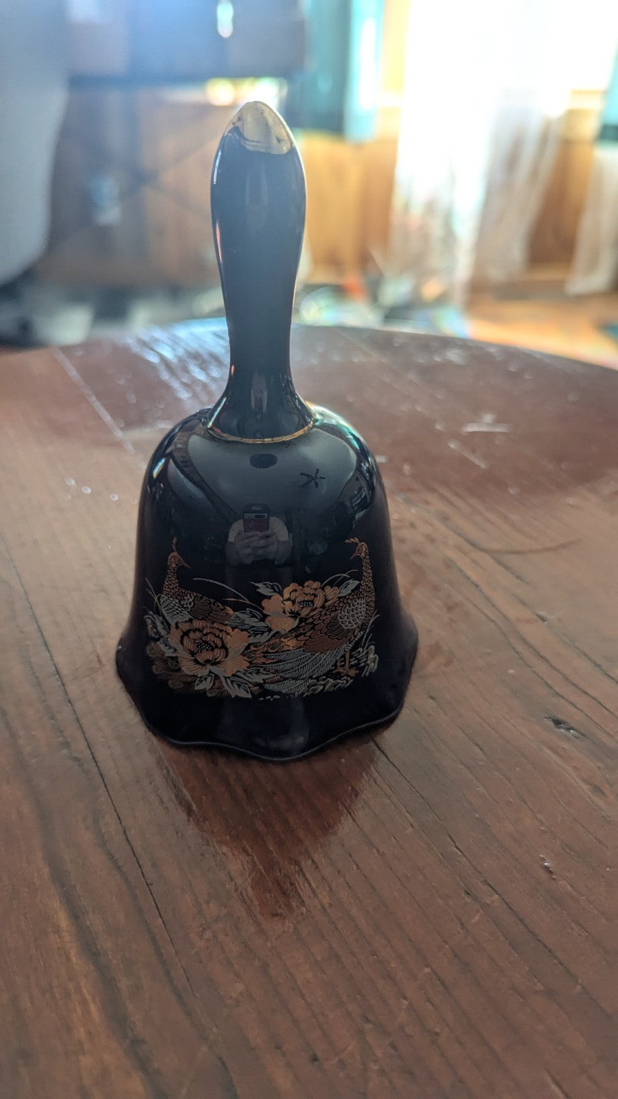 Vintage Pheasants Cobalt Blue Bell, Lovely Sound, Beautiful Design, Great Color