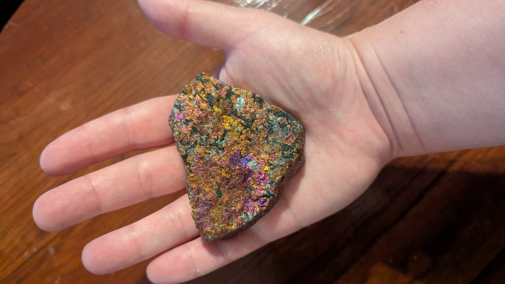 141G Natural Bornite, Beautiful, Colorful, Peacock Ore, Raw Specimen, Healing