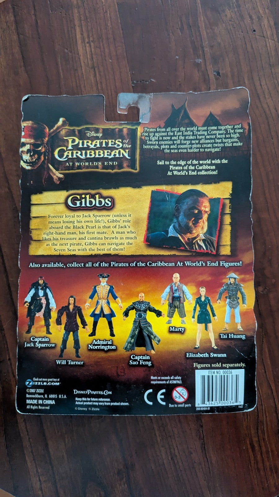 Mr. Gibbs, Pirates Of The Caribbean, Action Figure