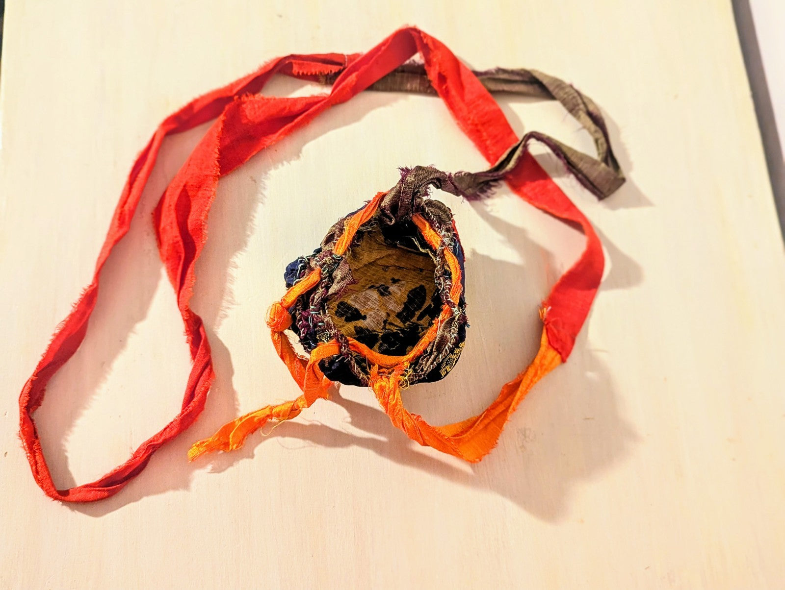 Protection and Grounding Gemstone Bundle with Handmade Drawstring Sari Silk Bag