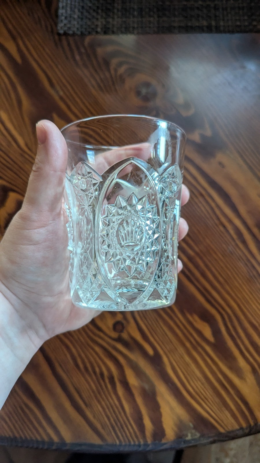 Vintage Intricate Design Drinking Glass, Beautiful, Classy