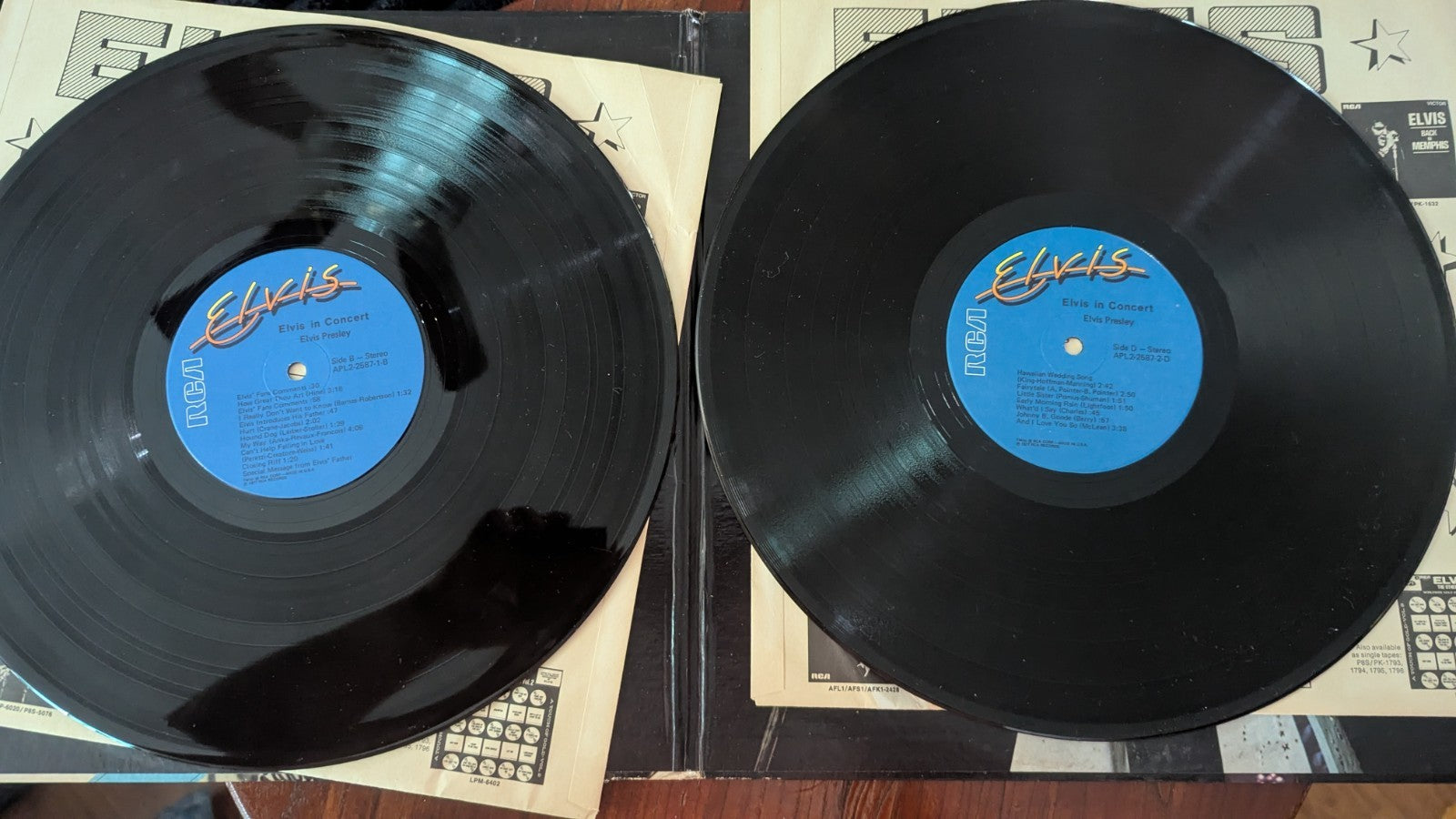 Elvis Presley Elvis In Concert APL2-2587 Vinyl Double LP GF Vintage 1977 Records