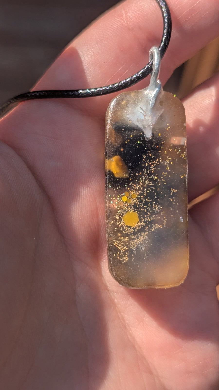Tiger's Eye Orgonite Pendant, For Protection