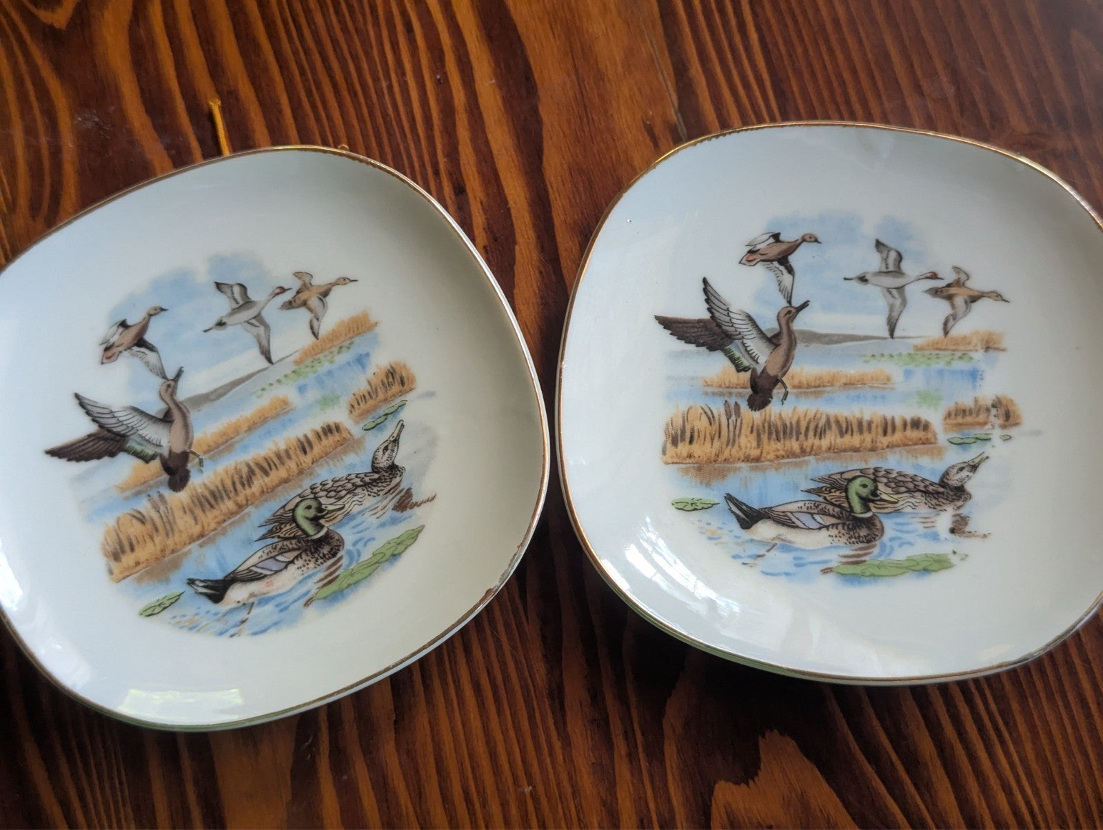 Vintage 1964 Louis Hartley Mallards Teals and Pintails Duck Plates, Wall Decor